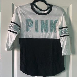 Sequined VS PINK shirt